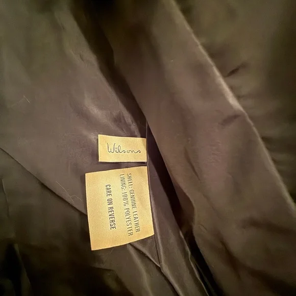 Wilsons Leather Black Studded Jacket NWT - Picture 6 of 12